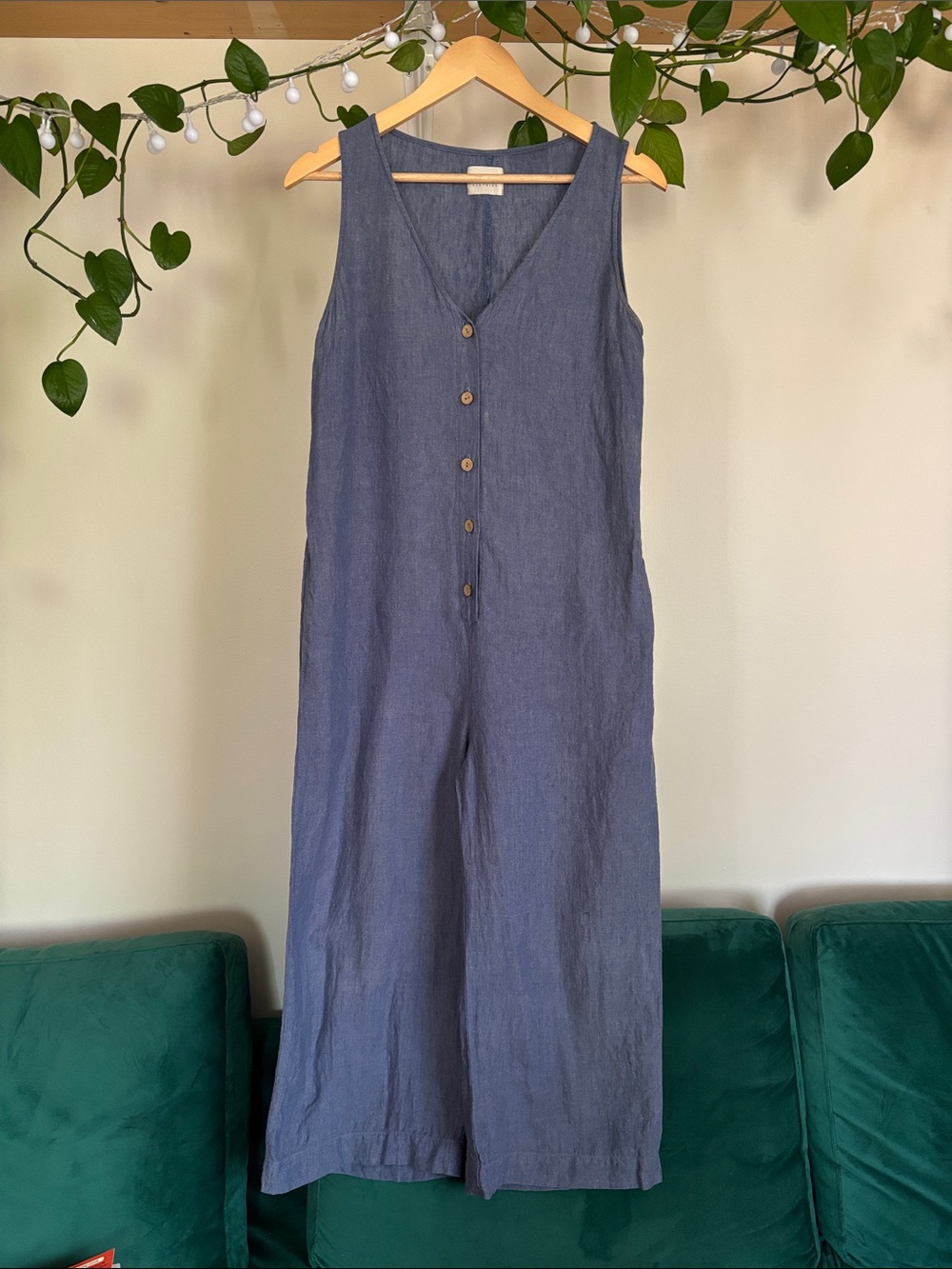OFFON Linen Wide-leg Summer Jumpsuit